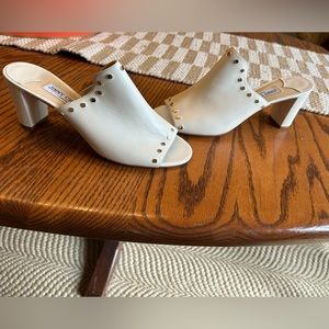 Jimmy Choo cream studded mules. Tried on at home. Never worn out. Size 42.